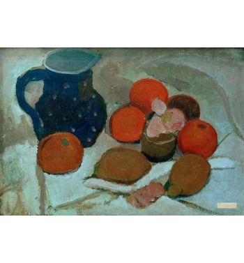 Still Life With Blue Spotted Pitcher Ii