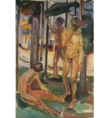 Naked Men In Landscape, 1920S