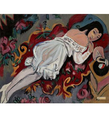Girl In White Chemise 1914