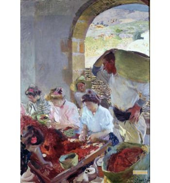 Preparing The Dry Grapes 1890