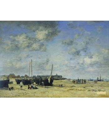 The Beach At Berck; Berck Beach 1878