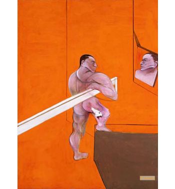 Male Nude Before Mirror