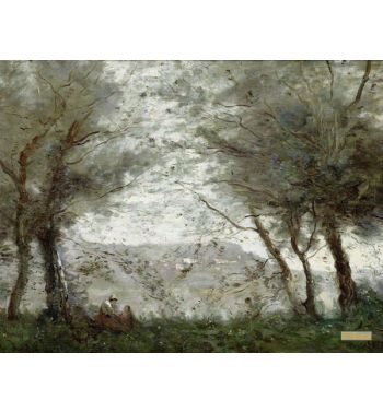 The Pond At Ville D'Avray Through The Trees 1871