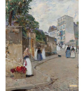 The Street Of Montmartre Paris