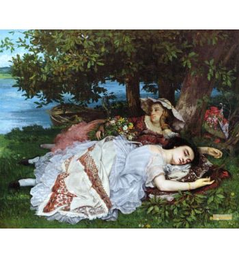 Girls On The Banks Of The Seine 1856 57