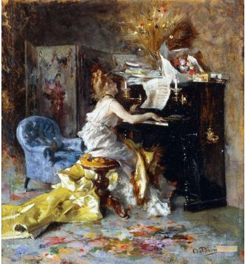 Woman At A Piano