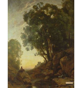 The Italian Goatherd Or The Effect Of The Setting Sun c1847