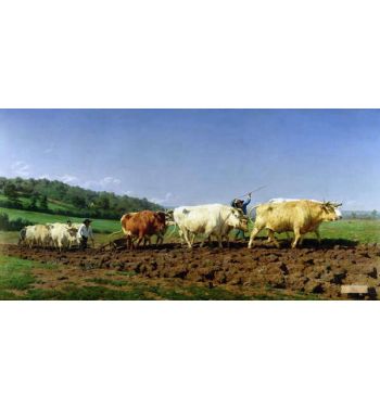 Ploughing In Nivernais 1849