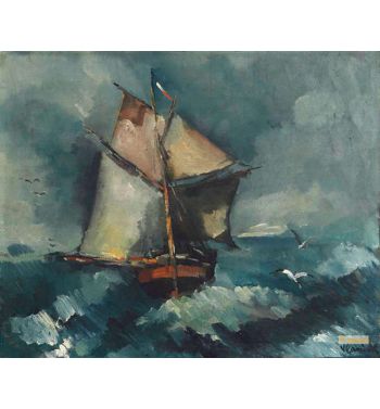 The Sailboat At Sea