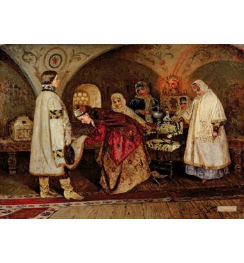 Tsar Alexei Mikhailovich, 1629 76 Meeting His Bride, Maria Mi