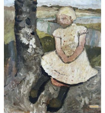 Child Sitting Under A Tree; Child Sitting Under A Tree c1905