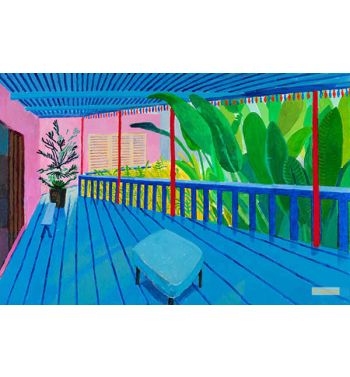 Garden With Blue Terrace