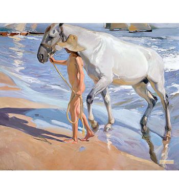 Bathing Of A Horse 1909