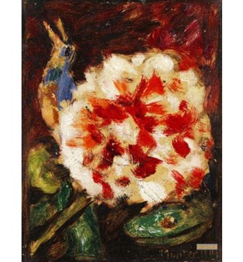 Flower With Bird And Lizard 1911