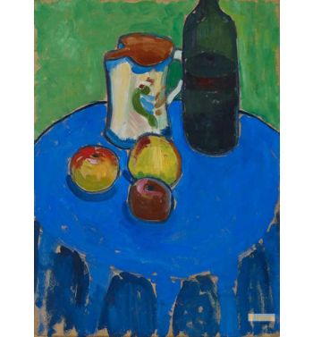 Apples On Blue