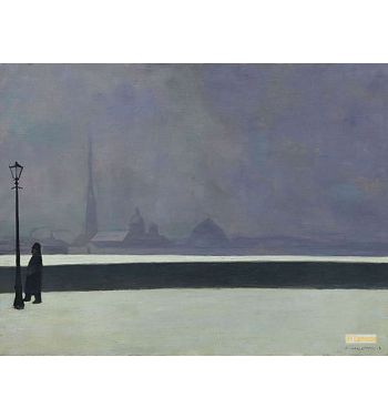 The Neva Rive, Light Fog La Néva, Brume Légère 1913