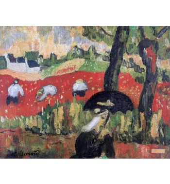 The Red Field Pont Aven c1887