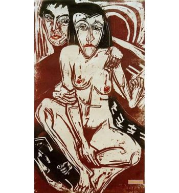 Melancholy, Self Portrait With Erna