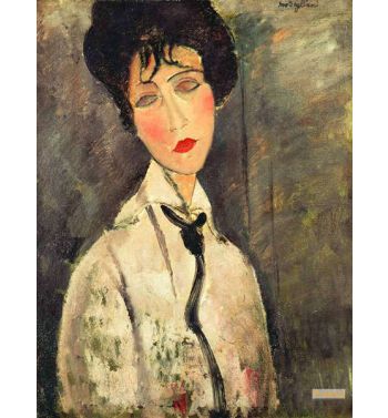 Woman With Black Tie
