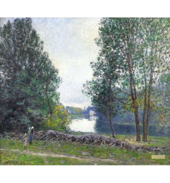 The Banks Of The River Loing 1896