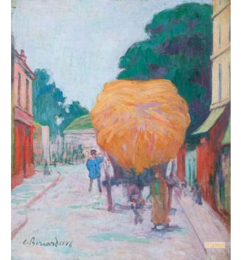 The Gate Of Asnieres The Char Of Hay 1886