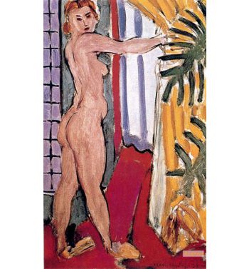 A Nude Standing Before An Open Door