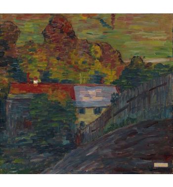 Landscape With Red Roof Wasserburg C 1906