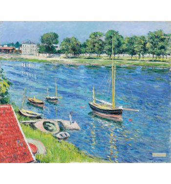 The Seine At Argenteuil Boats At Anchor; The Seine At Argente