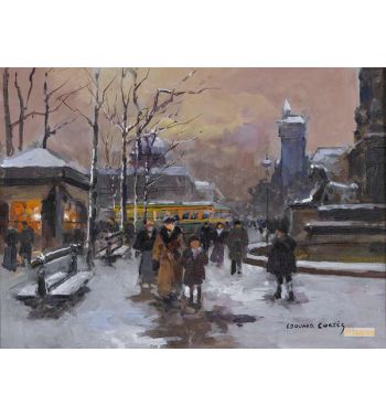 Chatelet Square In Winter