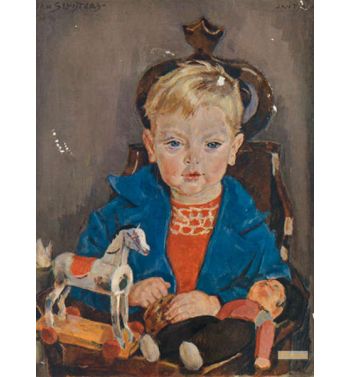 Jantje In His Baby Chair With Toys, 1937