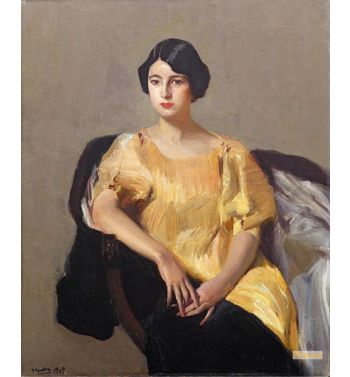 Elena In A Yellow Robe 1909