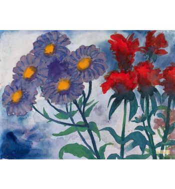 Purple And Red Blossoms