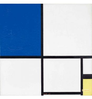 Composition No II With Blue And Yellow