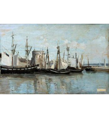 View Of La Rochelle Entrance To The Port Of Sewage In 1851