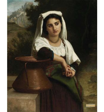 Italian Woman At The Fountain