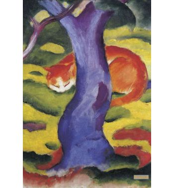 Cat Behind Tree