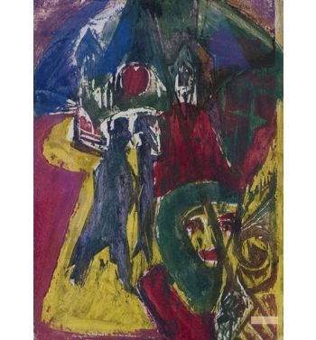 Street With Cocotte, Berlin Street Scene, 1915 1916