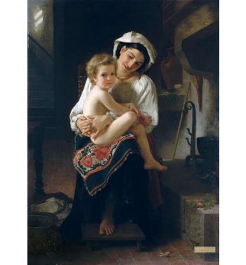 Young Mother Gazing At Her Child