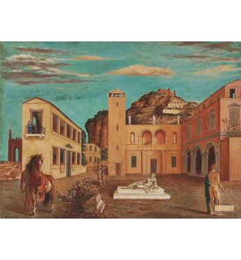 Piazza d'Italia Mercurio e I Metafisici