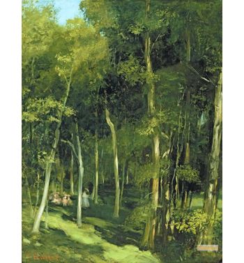 Beneath The Trees At Port Berteau Children Dancing c1862