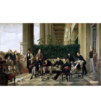 The Circle Of The Rue Royale Paris 1868