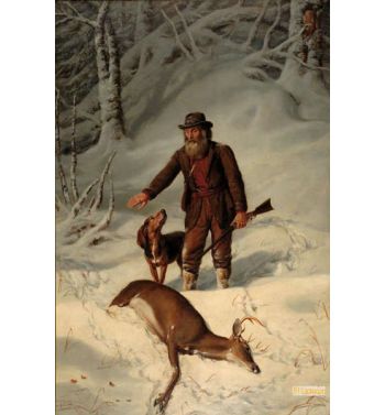 Captain Parker Still Hunting In The Snow 1881