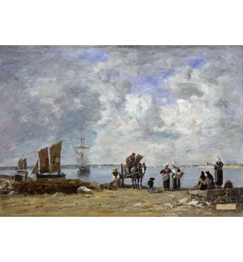 Fishermens Wives At The Seaside 1872