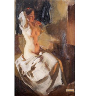 Nude In Fire Light