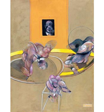 Three Figures and Portrait