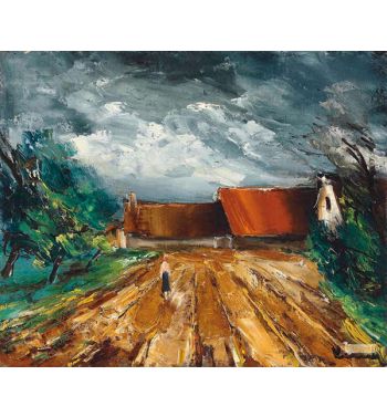 Houses At The Edge Of The Road