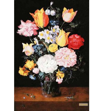 Bouquet In A Glass Vase