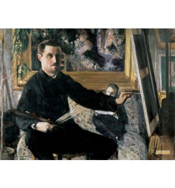 Self Portrait With An Easel C1879