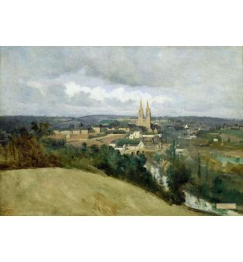 General View Of The Town Of Saint Lo c1833