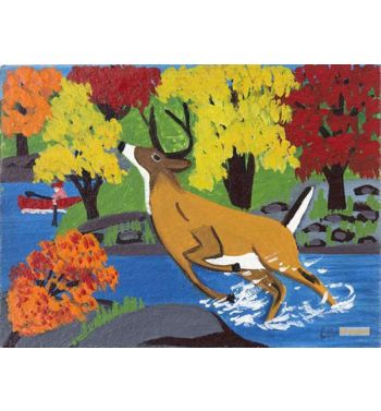 Deer In Stream